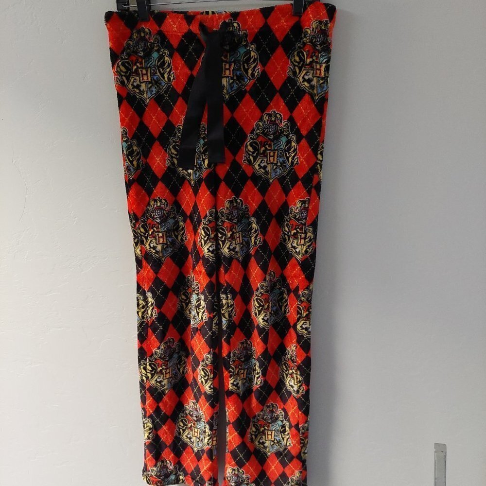 Harry Potter Black Red Pajama Pants Size S Elastic Band Sleepwear Comfy‎ Soft